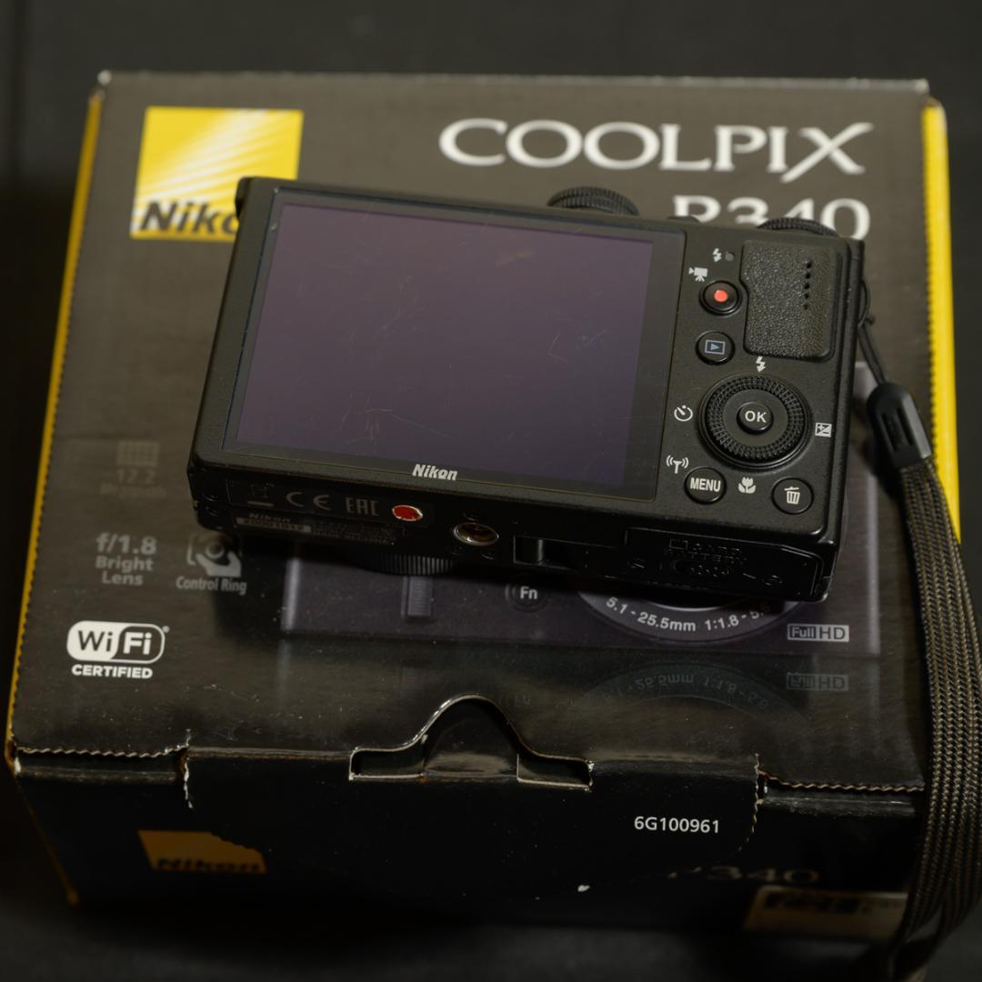 Nikon COOLPIX P340【動作確認済・予備バッテリー＆SDカード付