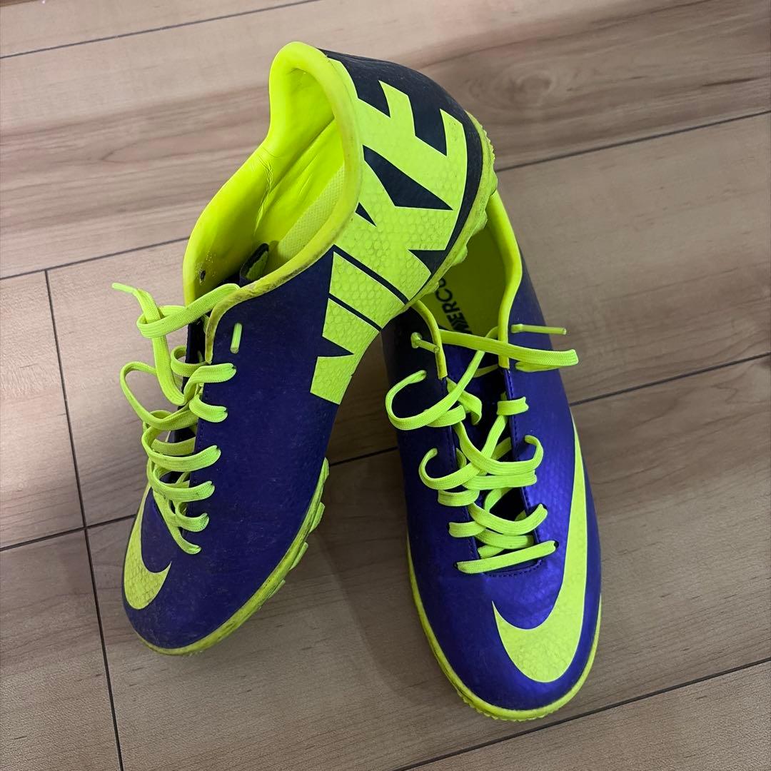 Nike Mercurial スパイク 紫/黄緑 27cm - メルカリ