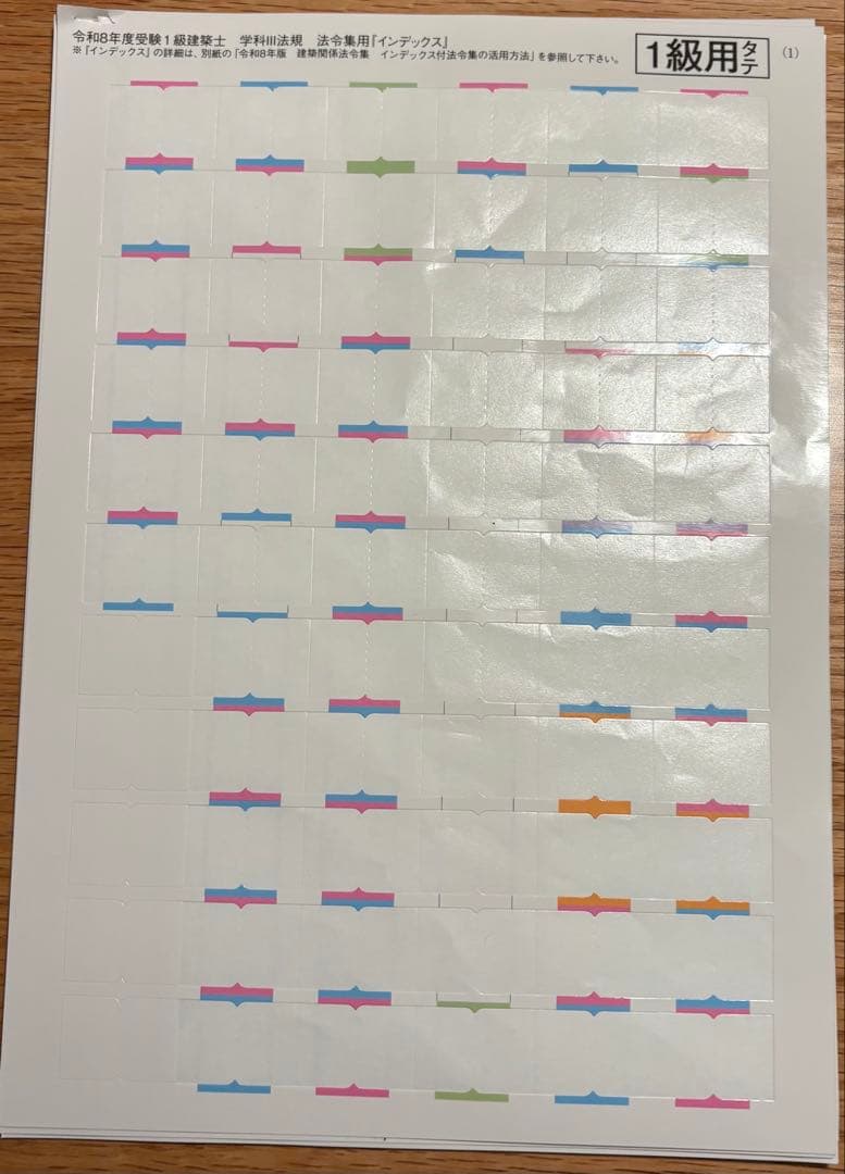 令和8年 建築関係法令集 B5版線引インデックス済一級建築