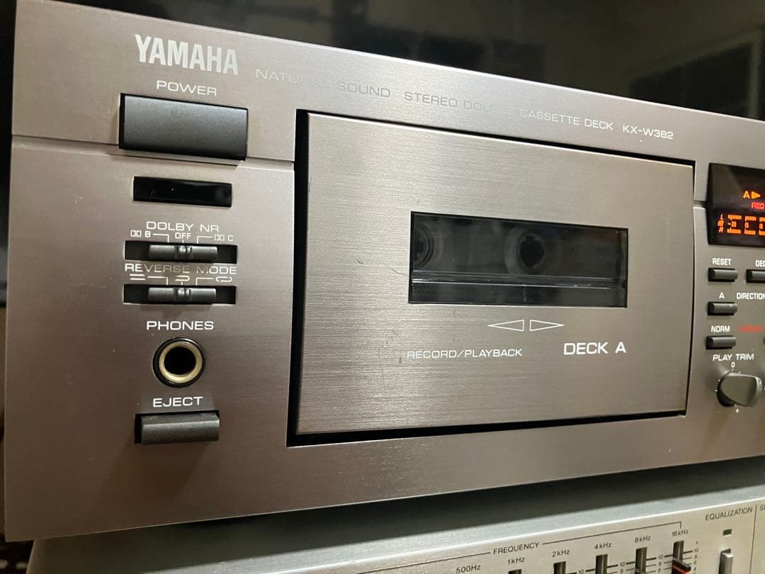 【動作品】Yamaha KX-W392 カセットデッキ／カセットテープ付き YAMAHA カセットデッキ KX-W382 - メルカリ