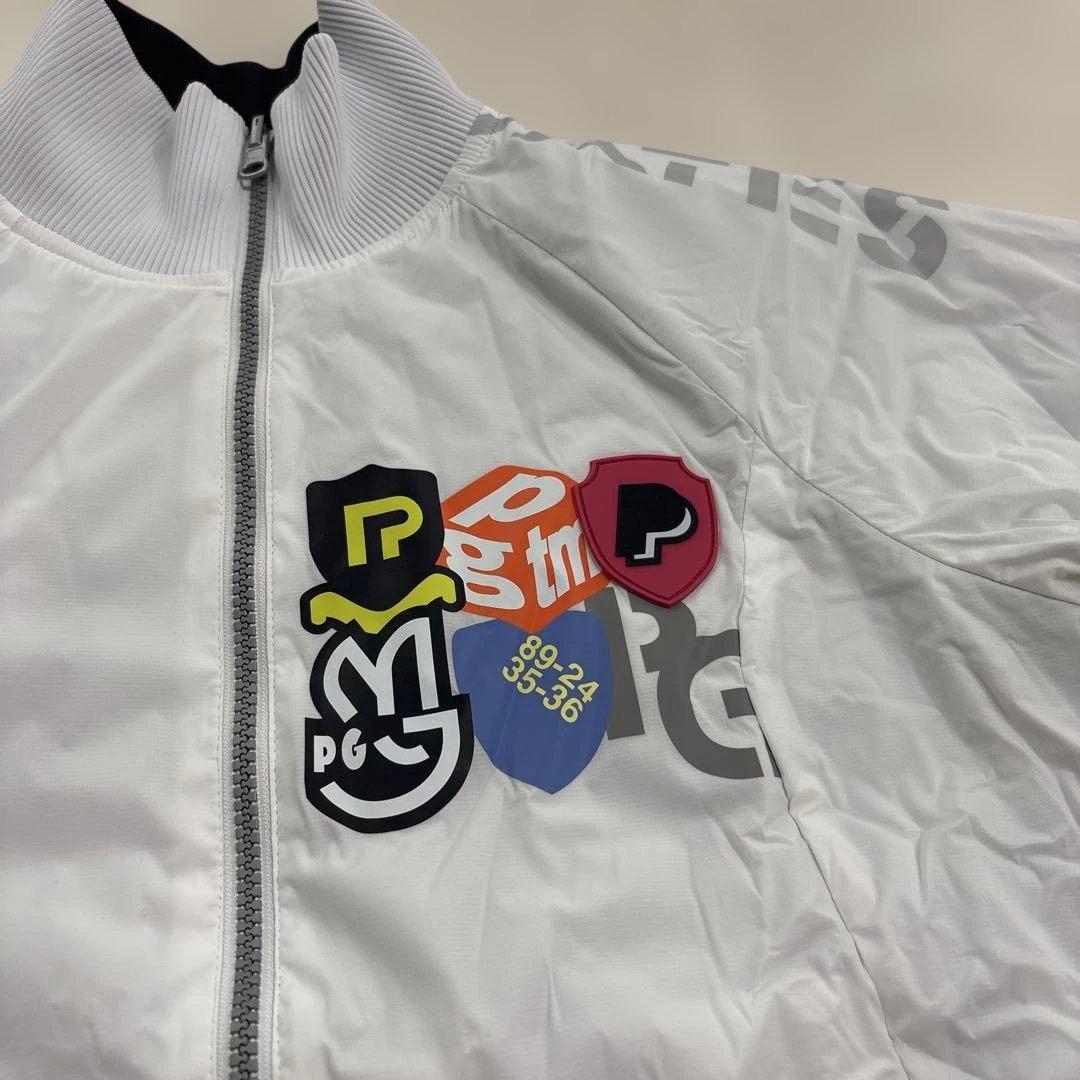 パーリーゲイツ 4wayリバーシブル中綿ブルゾン 黒×白 新品未使用 0