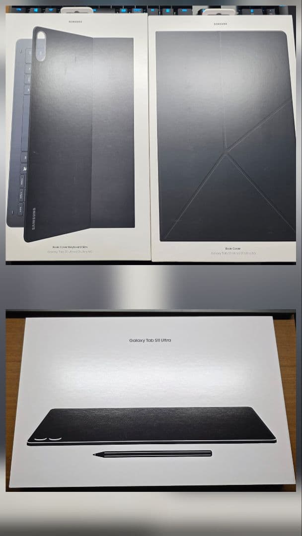 【中古品】GalaxyTabS11Ultra　純正キーボード・ケース付き Galaxy Tab S10 Ultra キーボード SM-X920N 14.6インチ ケース