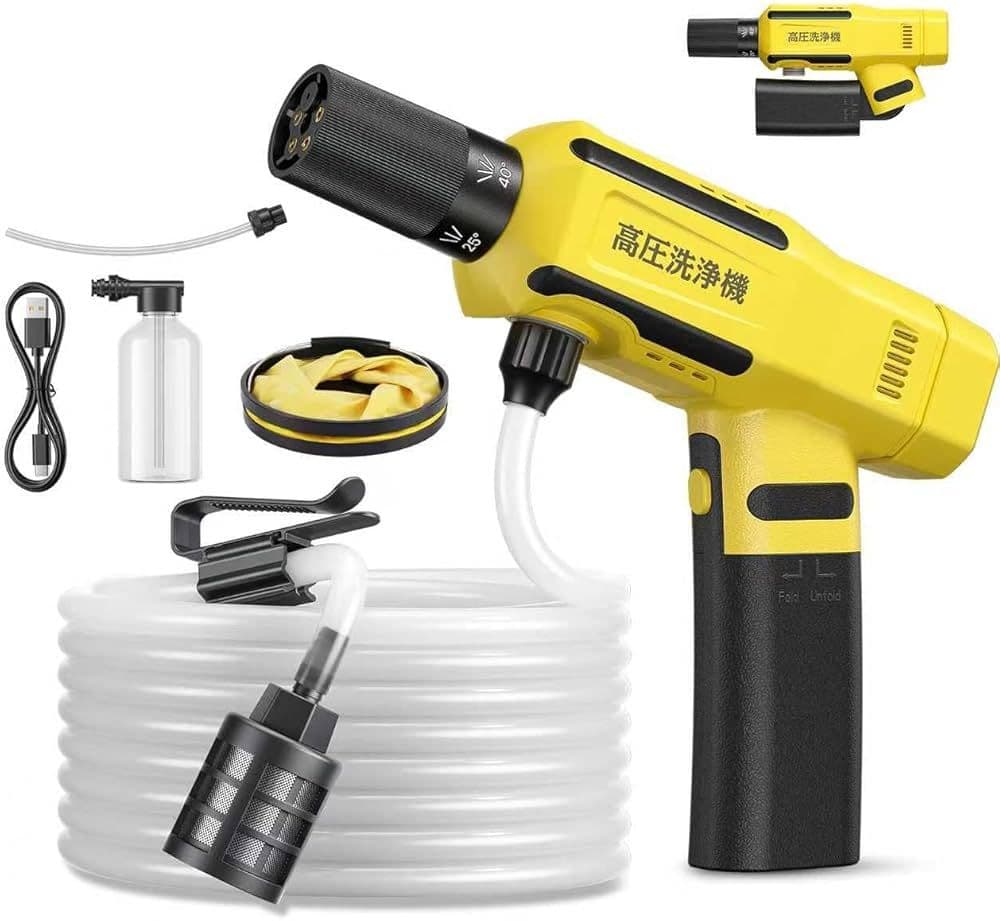 新品 高圧洗浄機 コードレス 充電式 コンパクト 掃除 洗車 ベランダ
