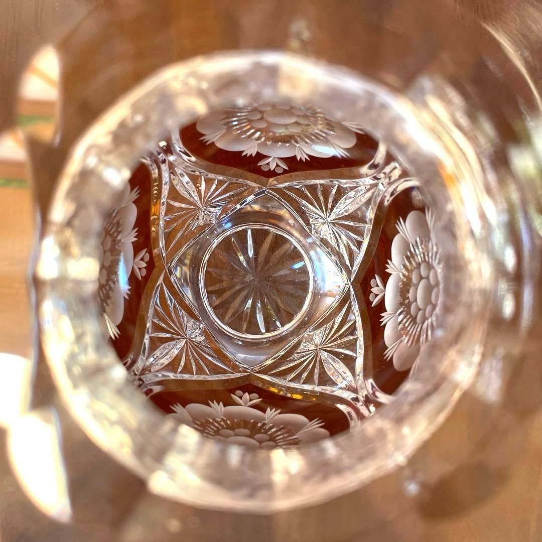 POLONIA ポロニア クリスタルガラス 花瓶 フラワーベース 切子