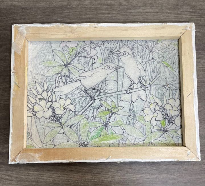 ウォールインテリア アジアン バリ絵画 ブンゴセカン グリーン系【KA-6-2】