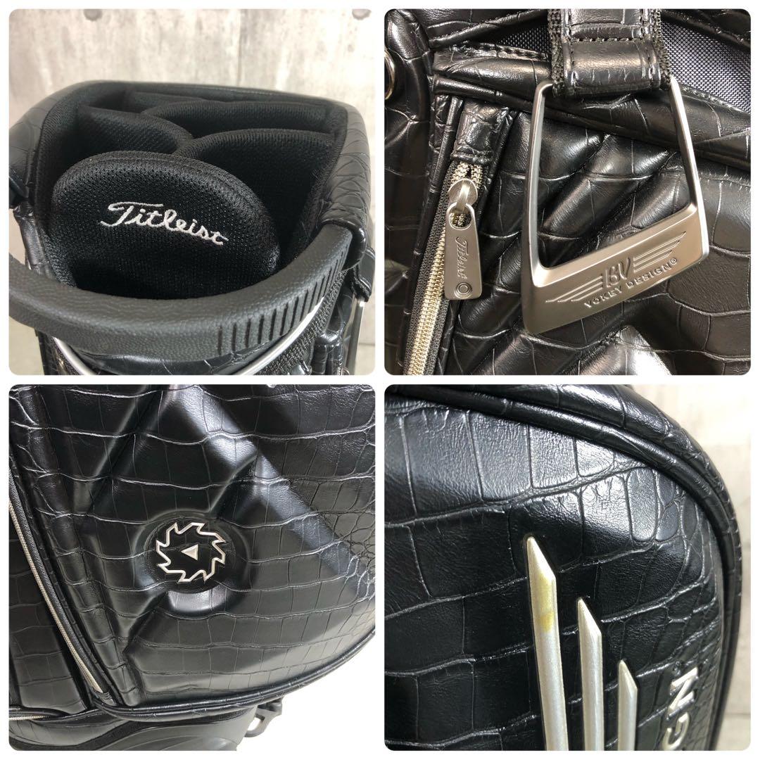 タイトリスト ボーケイデザイン キャディバッグ スタンド式 クロコ