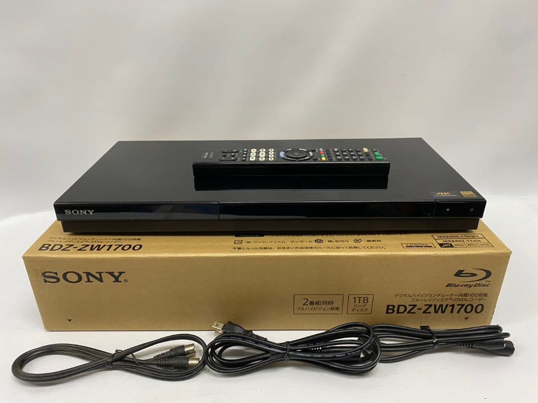 SONY BDZ-ZW1700 ブルーレイレコーダー　2020年製 ブルーレイレコーダー BDZ-ZW1700 [1TB /2番組同時録画] SONY｜ソニー