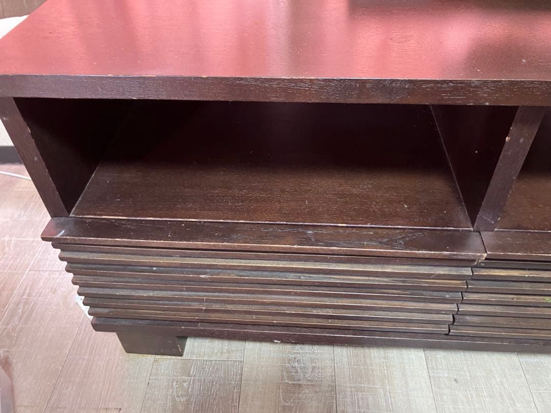 a.flat エーフラット ダークブラウン スラットデザイン テレビ台