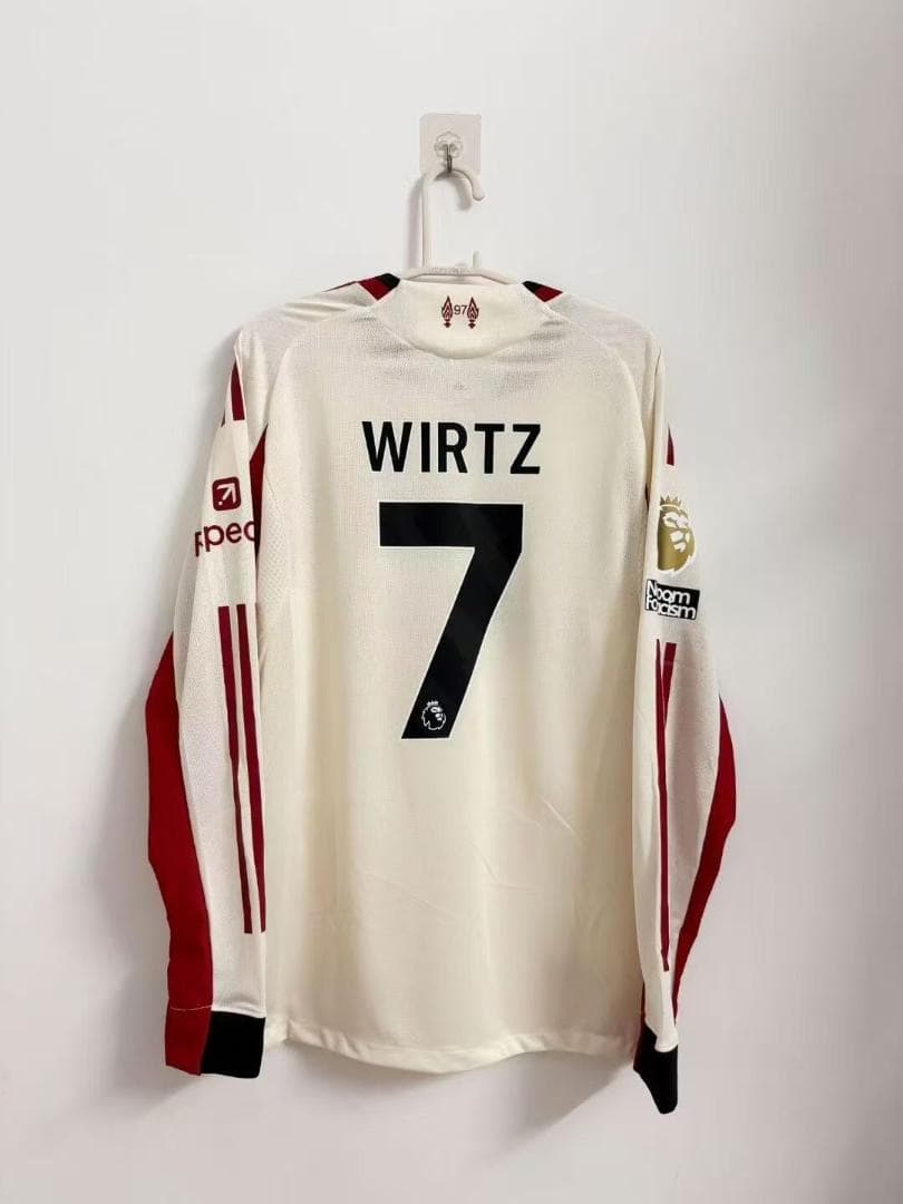 Liverpool FC WIRTZ 7 長袖ジャージXL 2025-26 Liverpool Home L/S Shirt Wirtz #7