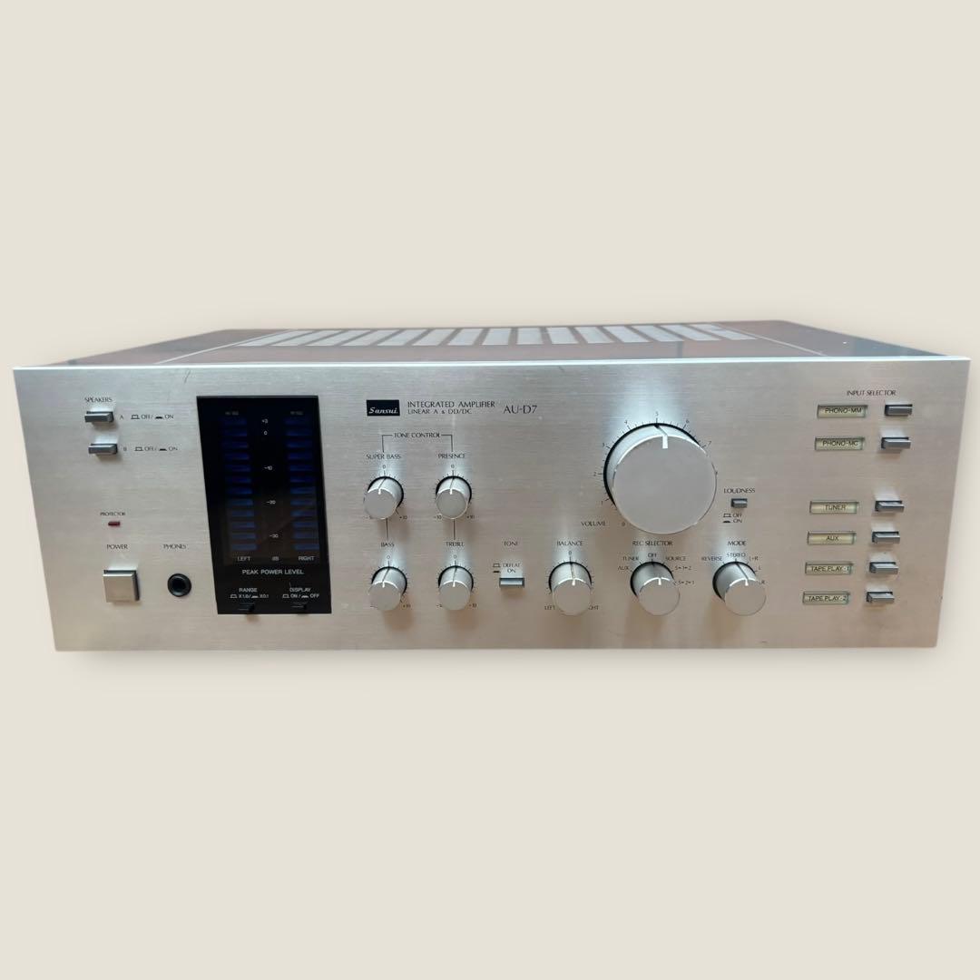ジャンク品 SANSUI AU-D7プリメインアンプ シルバー サンスイ Yahoo!オークション -「d7」(アンプ) (オーディオ機器)の落札相場