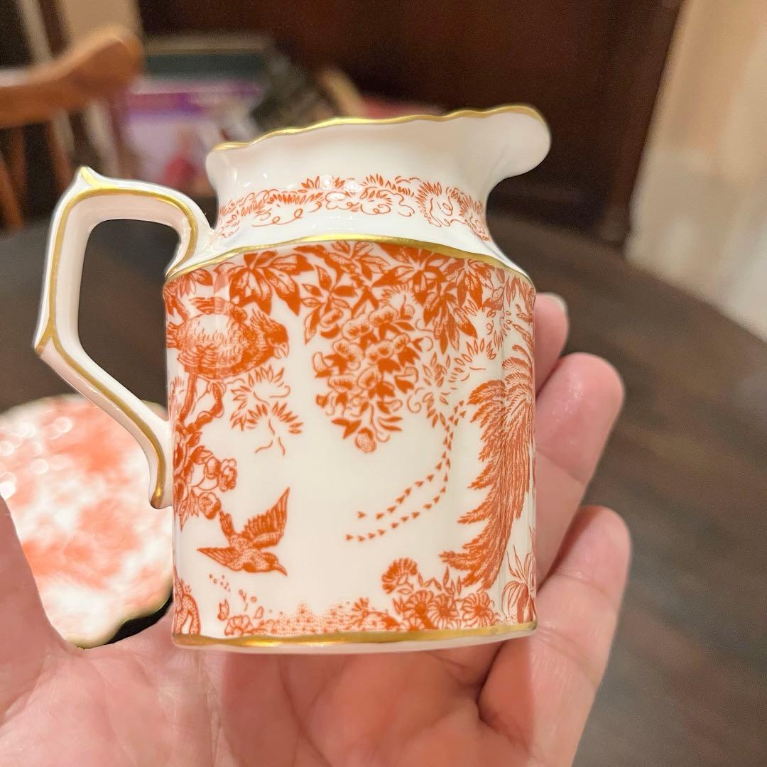 希少 70年代 ロイヤルクラウンダービー エイビス レッド プレート