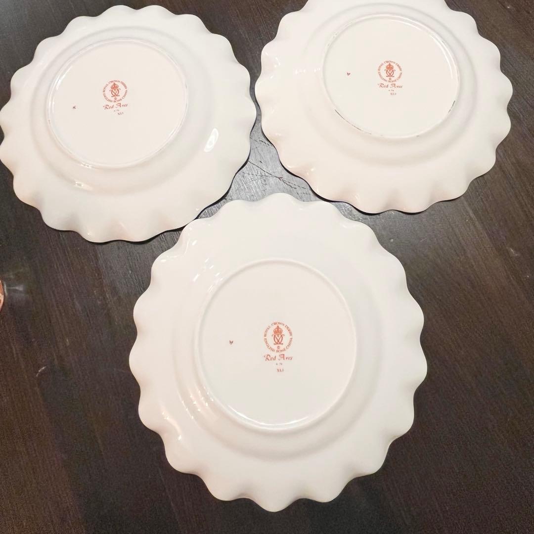 希少 70年代 ロイヤルクラウンダービー エイビス レッド プレート