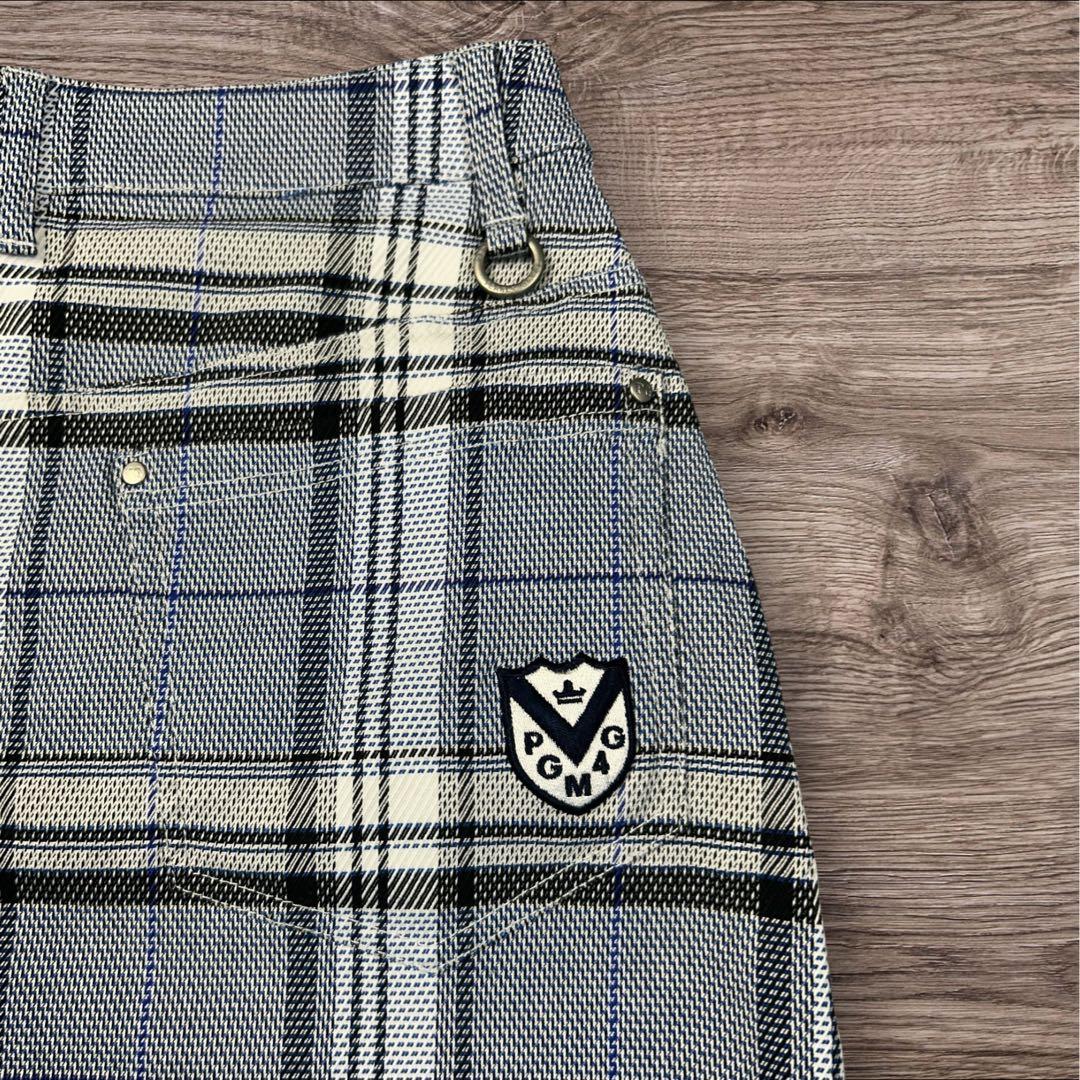 セットアップ】パーリーゲイツ 鹿の子ポロシャツ & チェック柄ミニ