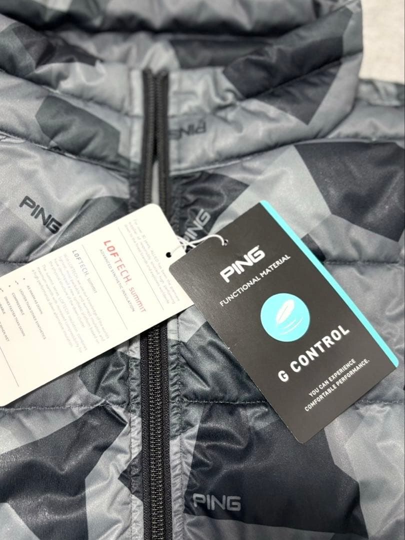 ☆新品タグ付☆ PING ゴルフ 中綿ジャケット レディース L カモ柄