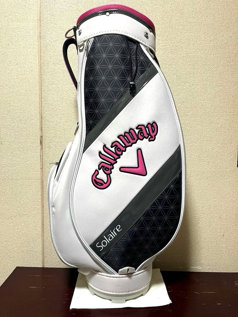 キャロウェイ ソレイユ レディース用 キャディバッグ ホワイト×ピンク 楽天市場】キャロウェイ 初心者用ゴルフクラブセット [SOLAIREソレイユ
