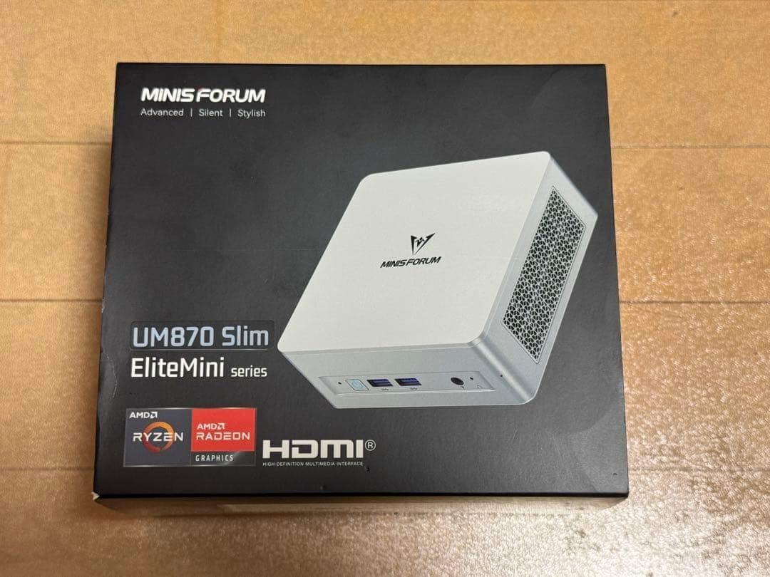 値下】MINIS FORUM UM870 Slim ミニPC メモリ32GB - メルカリ