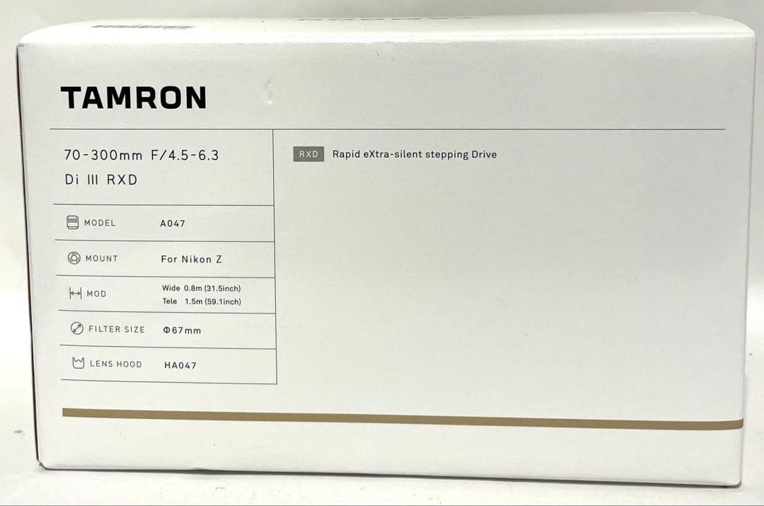 タムロン 70-300mm F4.5-6.3 Di III RXD NikonZ