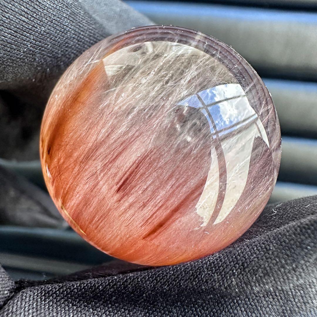 希少❗️極上別格品❗️超美品♡ピンクサゲニティックインクォーツ丸玉スフィアA1301