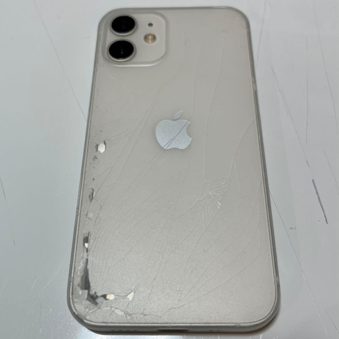 背面ガラス割れ】iPhone 12 mini ホワイト 64GB SIMフリー - メルカリ