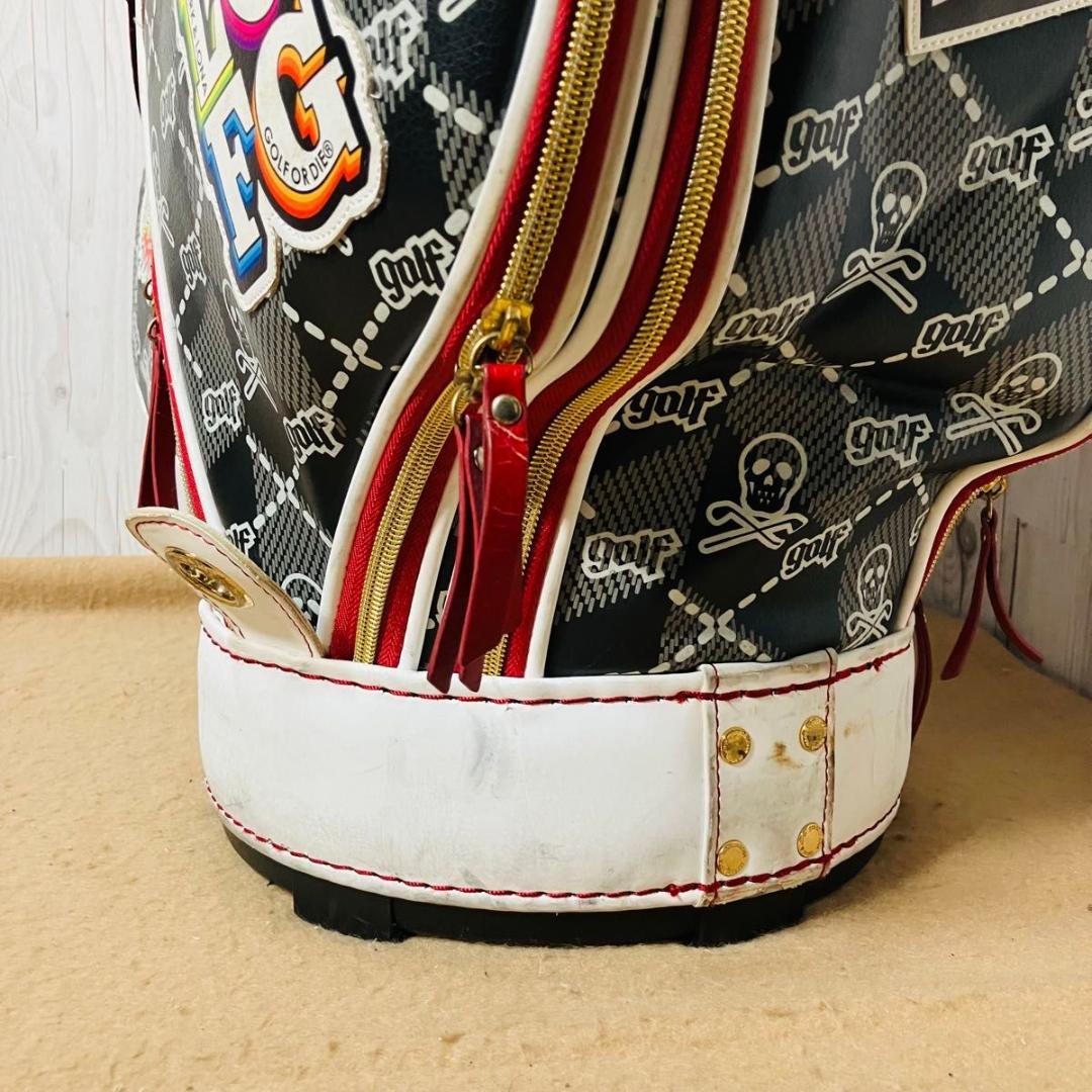 希少 MARK&LONA キャディバッグ Skull&Kilt 7分割 スカル柄 - メルカリ