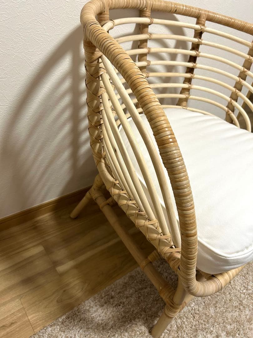 美品】IKEA BUSKBO ブスクボー パーソナルチェア クッション付き