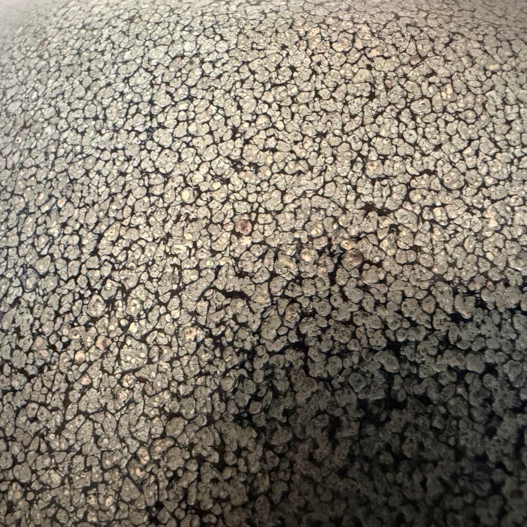 京焼】安房幸男 油滴天目 壺 一醒窯 大鉢 花瓶 共箱 陶歴付 美品 飾り