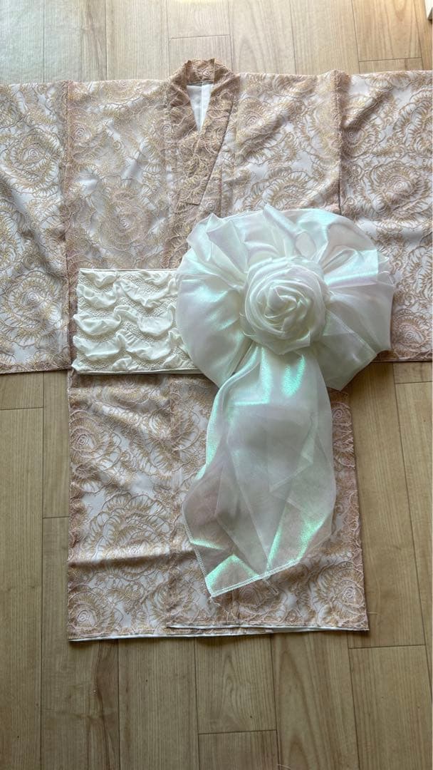 七五三　オリジナル　3歳〜4歳　着物と作り帯❷点セット 七五三 着物 3歳 女の子 ブランド被布セット Shikibu Roman 式部浪漫