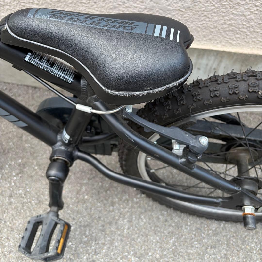 ダイワサイクル ダートレイルキッズDTL-K18ブラック補助輪なしスタンド