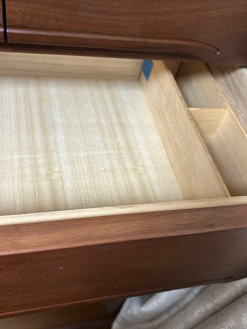 最終値下げ】木製ブラウンチェスト タンス 7段 縦132横105奥行45cm
