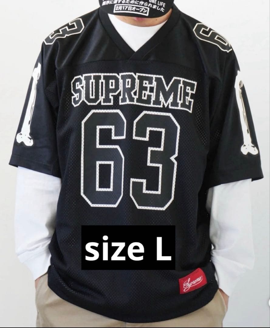 Supreme アメリカンフットボールシャツ 63 ブラック - メルカリ