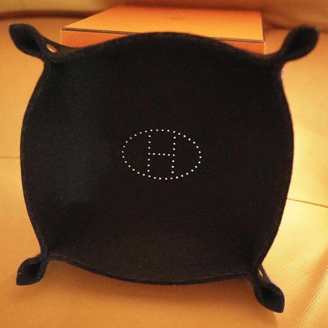 HERMES エルメス 小物入れ ヴィドポッシュ フェルトブラック