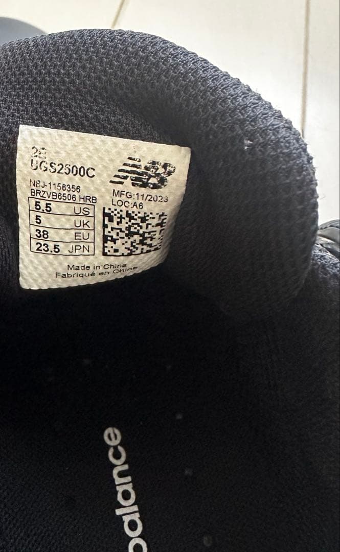 new balance ゴルフシューズ スパイクレス 23.5cm BOA 黒