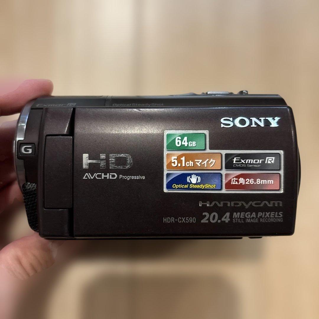 SONY ビデオカメラ　HDR-CX590V SONY HDR-CX590V (S) [シャンパンシルバー] 価格比較 - 価格.com