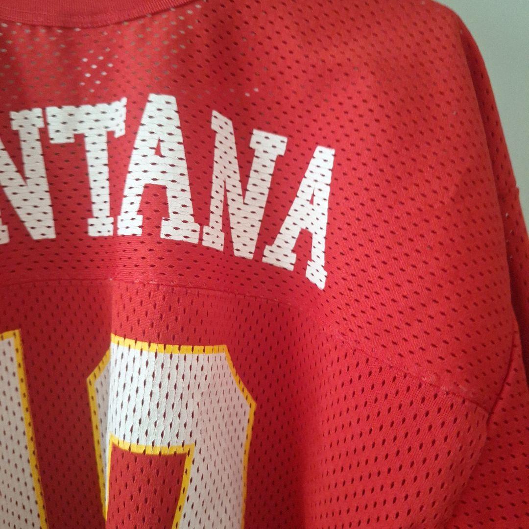 希少 90s USA製 NFL チーフス ジョー・モンタナ ジャージ L 赤 - メルカリ