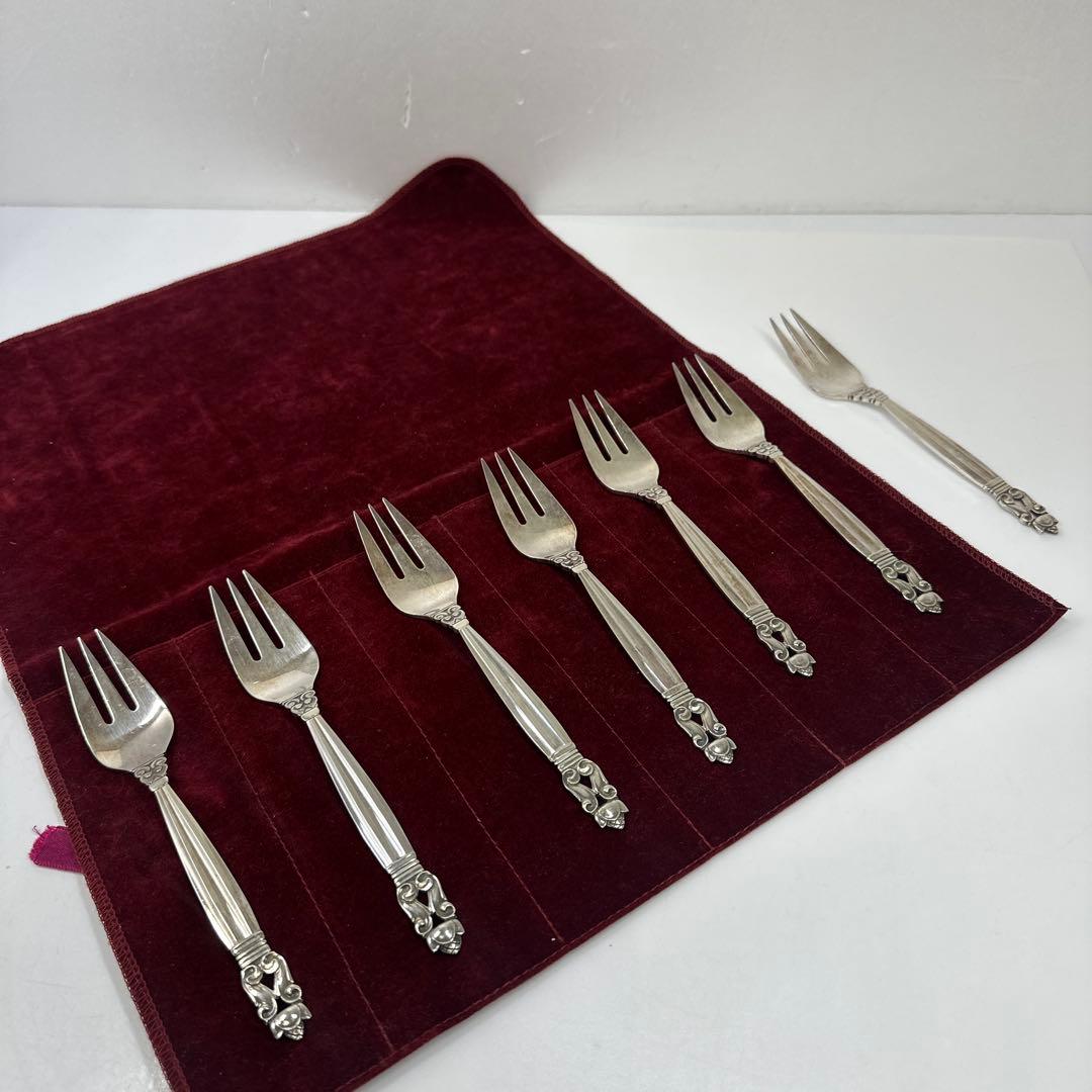 ジョージジェンセン エコーン シルバーフォーク7本 348g - メルカリ