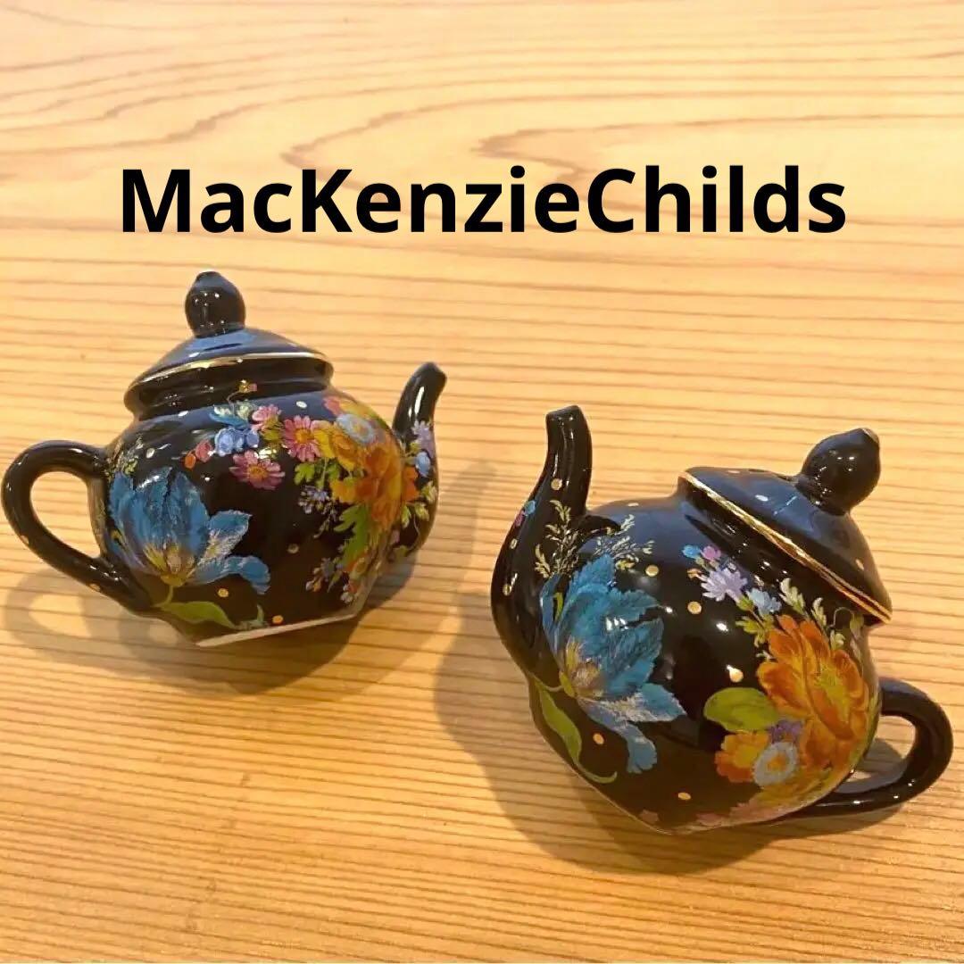 MACKENZiE マッケンジーチャイルズ　ティーポット　ペッパー入れセット 新品❗️MACKENZiE-CHiLDS マッケンジーチャイルズ ロイヤルチェク