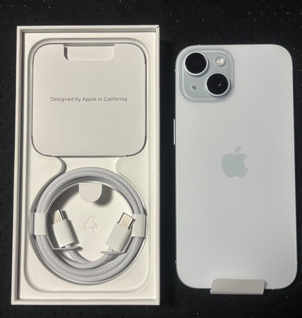 新品 iPhone15 ブルー 128GB 通電・動作確認済 初期化済み iPhone15 128GB ブルー SIMフリー 初期化 動作確認済 箱あり - メルカリ