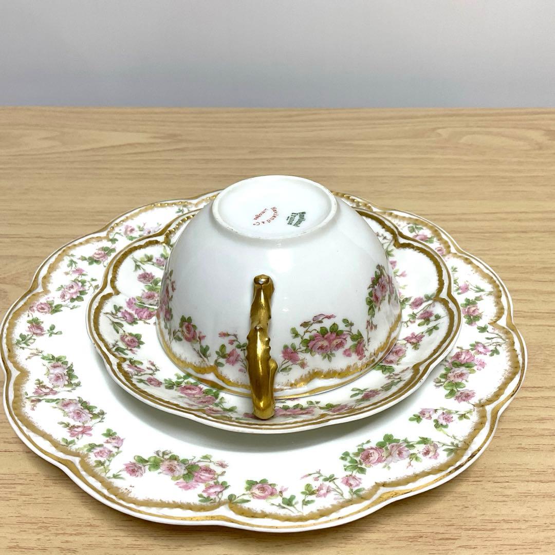 アビランド リモージュ 270 カップ&ソーサー 19cmプレート トリオ ①