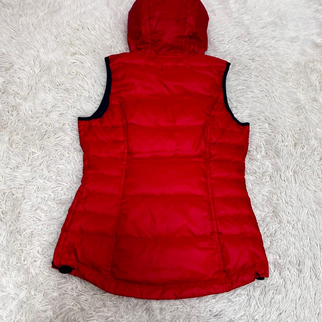 未使用タグ付き VIVA HEART ダウンベスト 40 レッド ゴルフ L相当