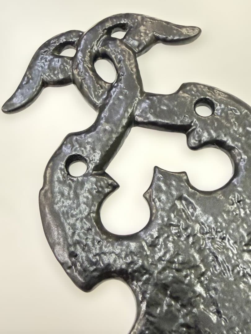 イギリスアンティーク アイアン ドアプレート ドアフィンガープレート