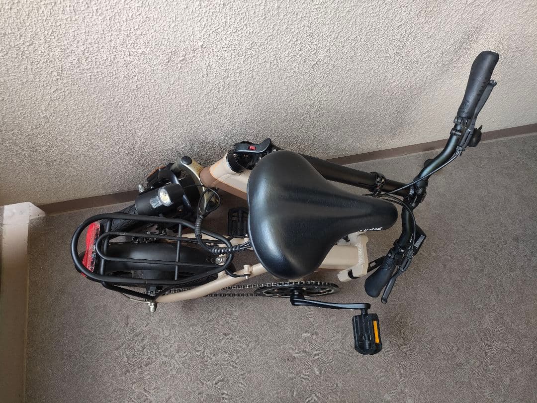 AiDDE：折畳み電動アシスト自転車_14インチ/後輪パンク/送料込/おまけ付