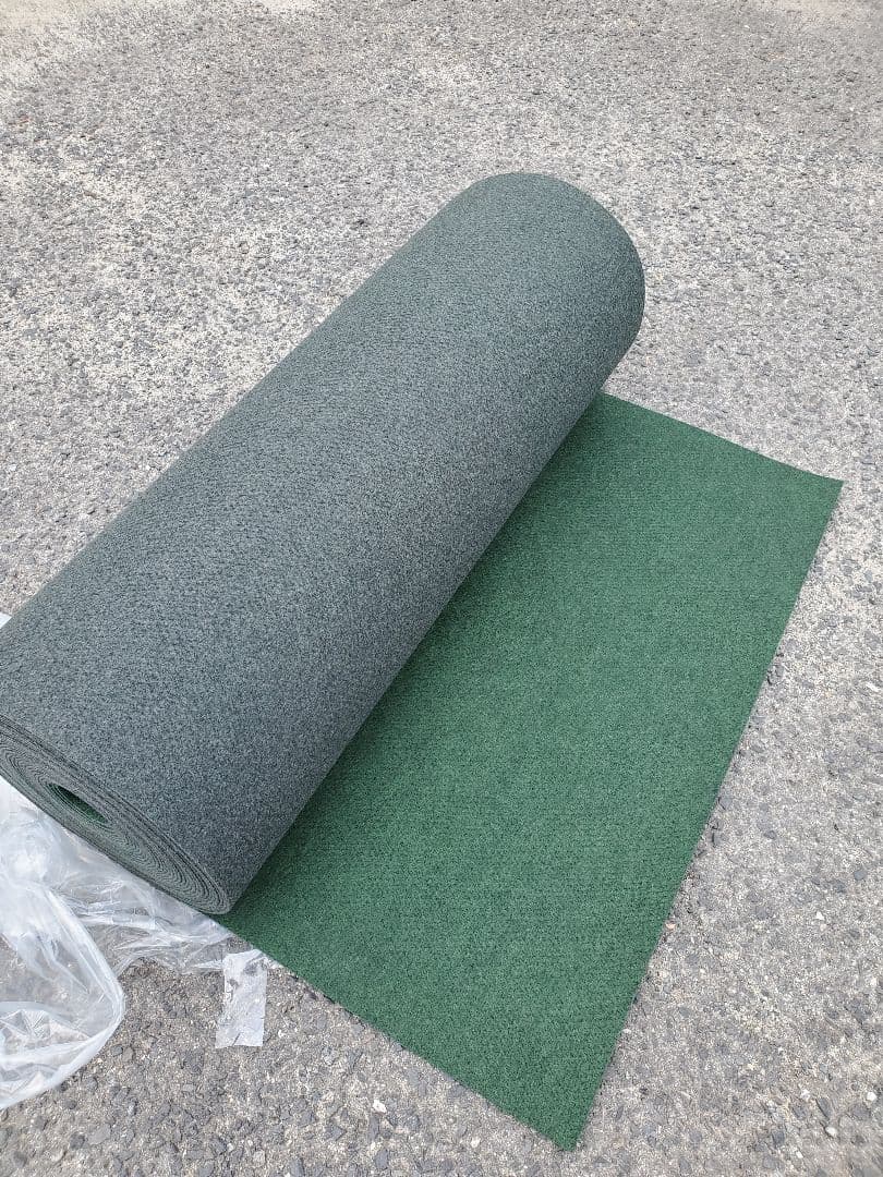 新品】本格ポリエステル不織布 防草シート(グリーン)厚手 巾1m×25m