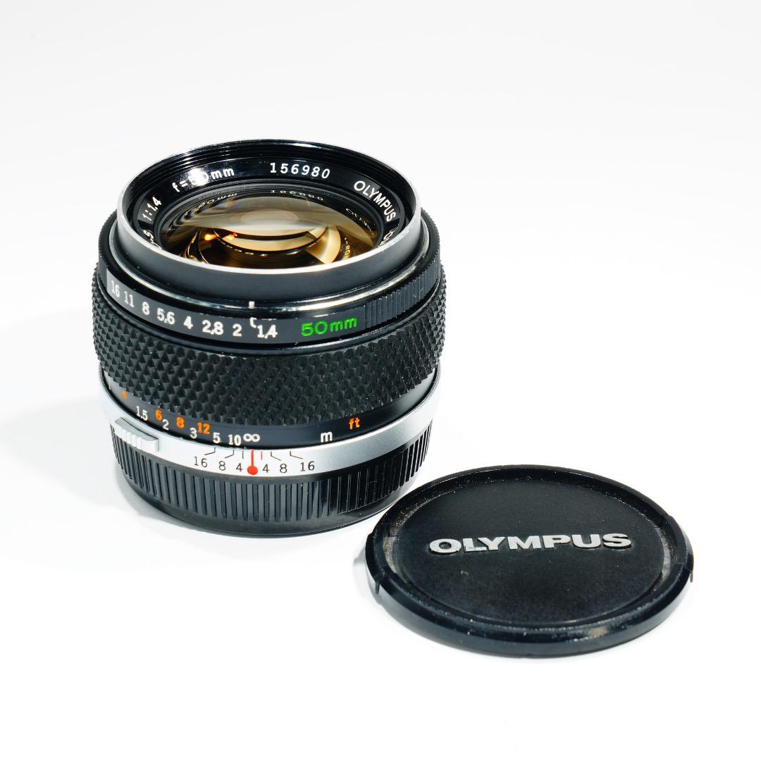 【美品】動作◎ オリンパス G.Zuiko auto 50mm F1.4 980 Olympus 50mm f1.4 G.Zuiko Auto-S Lens for OM | Blue Moon Camera