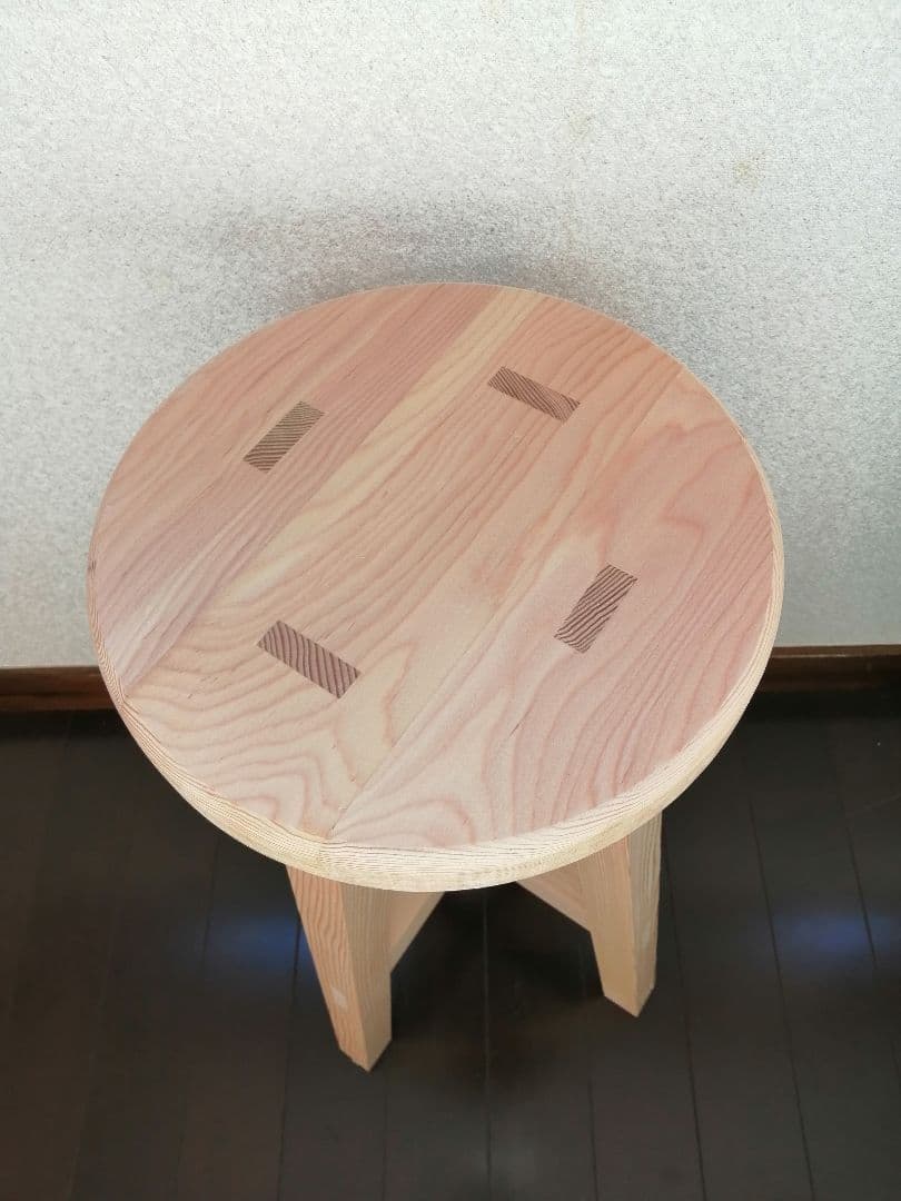 木製スツール 座面幅30cm×高さ43cm 丸椅子 stool - メルカリ