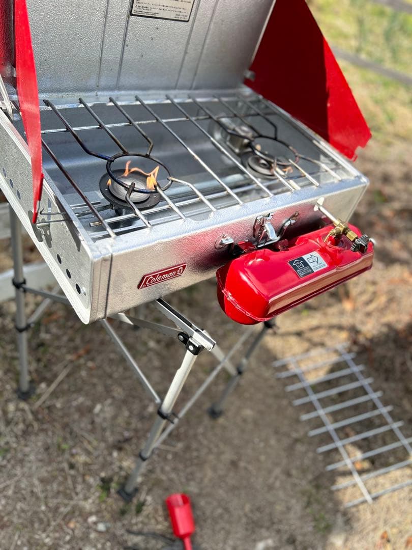 Coleman 413H ツーバーナーコンロ - メルカリ