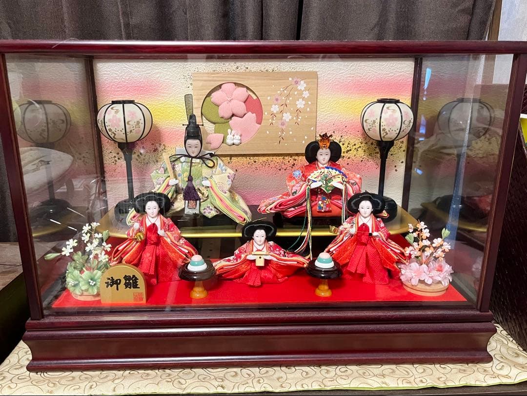 雛人形ケース入り Amazon | 雛人形 ひな人形 ケース飾り 黄昏 アイボリー アクリルケース