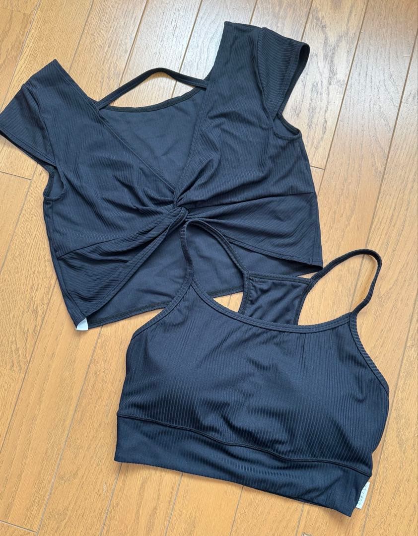 SUKALA】リブヨギーニツイストトップスセットSブラック - メルカリ