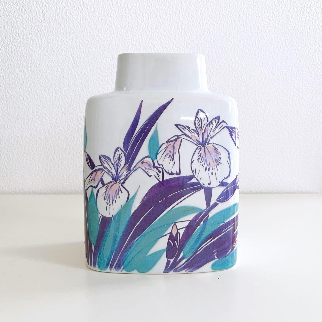ロイヤルコペンハーゲン ジャポニズム　アヤメ　菖蒲　花瓶　フラワーベース ロイヤルコペンハーゲン ジャポニズム アヤメ 菖蒲 花瓶 フラワー