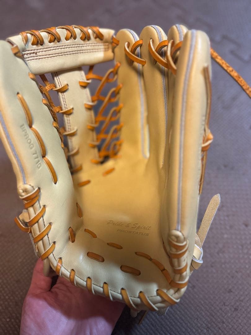 ZETT 硬式外野手 グローブ 右投用 サイズ9 キャメル BPROG711G