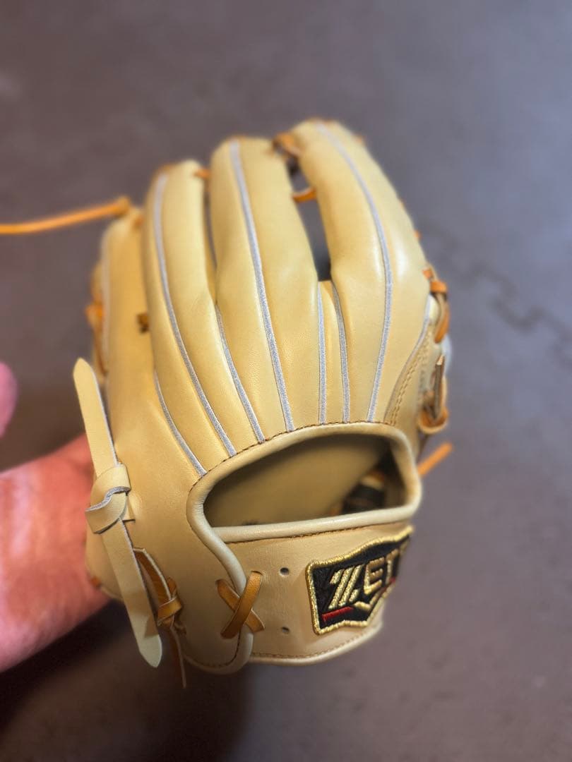 ZETT 硬式外野手 グローブ 右投用 サイズ9 キャメル BPROG711G